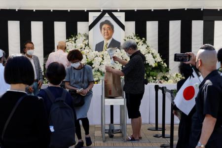 Japan gives former PM Shinzo Abe a final send-off