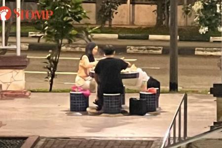 Is couple's steamboat date in a public place breaking the law?