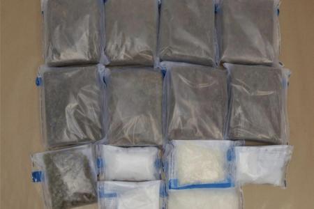 Over 8kg of drugs worth $304,000 seized, 6 arrested in CNB operation