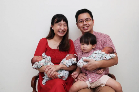 From twins to triplets, celebrating CNY with their bundles of joy