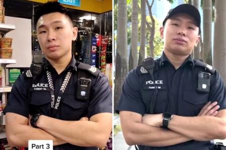 Shang-Chi lookalike cop reenacts famous pose from viral video