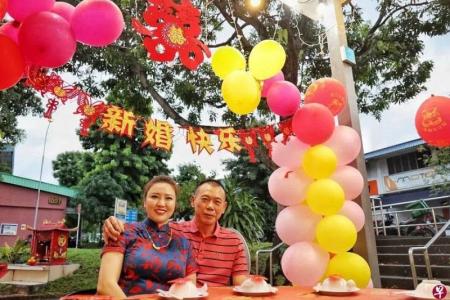 Keeping it real and cozy: Couple holds wedding banquet in Bukit Merah coffee shop