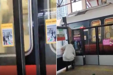 Little prankster: Boy films himself jamming MRT doors at Jurong East