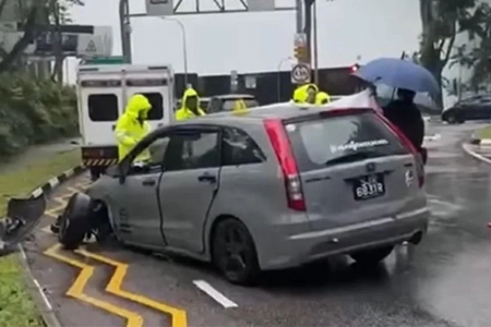 Police nab driver who left crash scene near the Istana