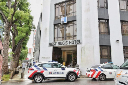 5 arrested after woman injured at Bugis hotel; two weapons found