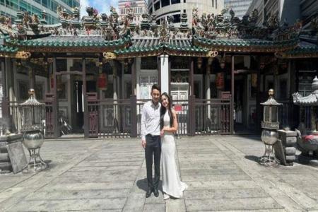 Divine intervention? Couple get hitched after bride prays at Raffles Place temple