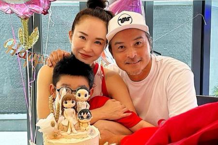 Christopher Lee and Fann Wong's son Zed once wrote 'My mum is very famous' in school essay