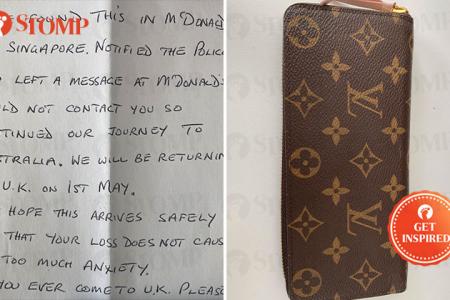 UK couple find woman's wallet in S'pore, mail it to her from Australia