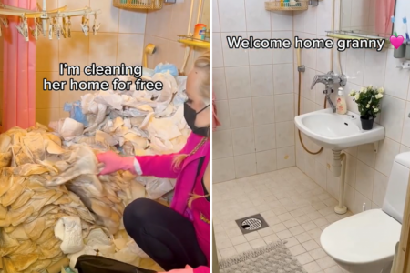 TikTok influencer cleans granny’s soiled and filthy bathroom for free