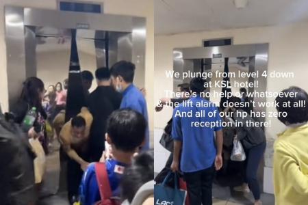 People pry open doors to escape after JB hotel lift plunges from fourth floor