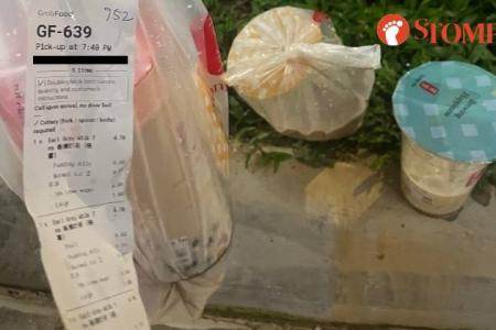 Customer allegedly threatens to 'whack' GrabFood rider and trash his e-bike after drinks are spilled