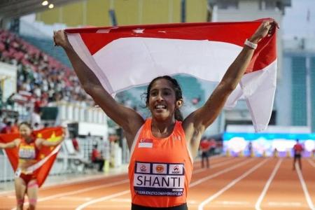 Singapore’s Shanti Pereira claims 100m crown at Asian Athletics Championships