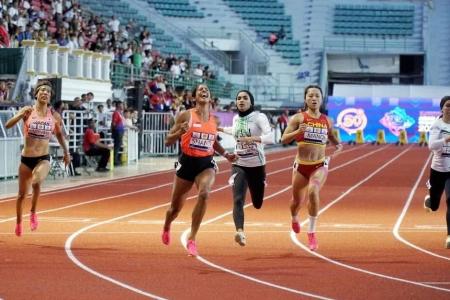 Singapore’s Shanti Pereira claims 100m crown at Asian Athletics Championships