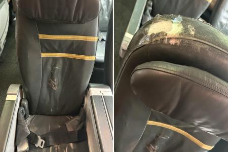 Man finds his Scoot plane seat peeled and taped up, complains to airline