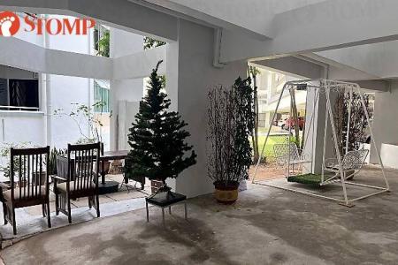 Void deck turned 'living room': clutter or cosy?