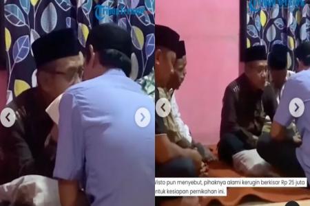 Indonesian groom flees from wedding, bride forced to marry groom's father