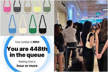 Local brand The Paper Bunny draws snaking queues at Ngee Ann City with launch of new handbag
