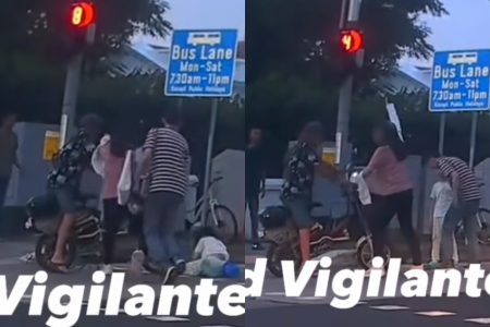 E-bike rider runs red light, rams into boy at pedestrian crossing; gets hit by woman