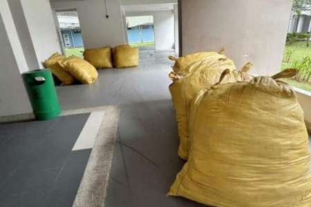 Man orders 1,300kg of clothes, delivery company leaves them at HDB void deck