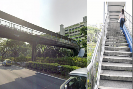 Need a lift? Cleaner, 63, climbs 132 steps on overhead bridge to get to work daily