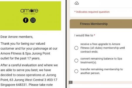 Gym announces closure of outlet 1 month after member signed up for 1 more year, she wants refund