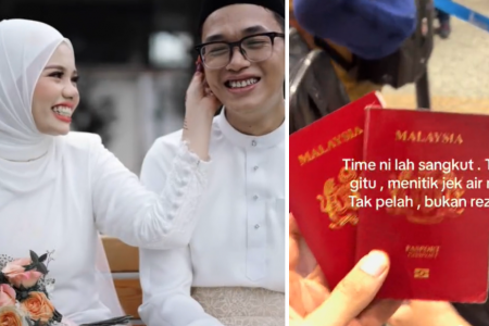 Malaysia couple's honeymoon ruined by wet passport 