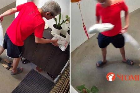 Shopee delivers parcel but 'white-haired' man steals it