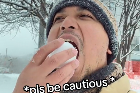 M'sia man falls sick after eating snow