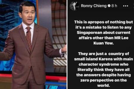 Malaysian comedian Ronny Chieng calls Singapore ‘a country of small island Karens’