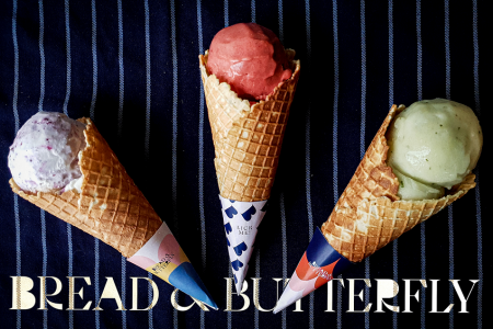 bread and butterfly ice cream