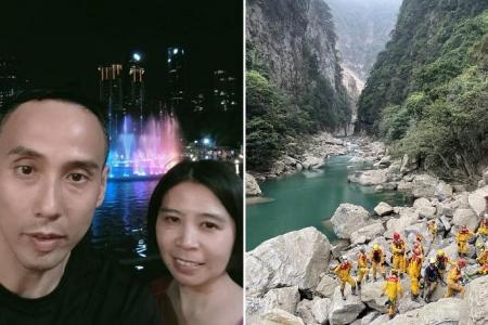 Search for 2 missing S’poreans in Hualien quake continues; family cancels plans to travel to Taiwan