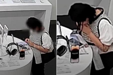 Chinese woman steals iPhone in Fujian after ripping anti-theft cord with her teeth