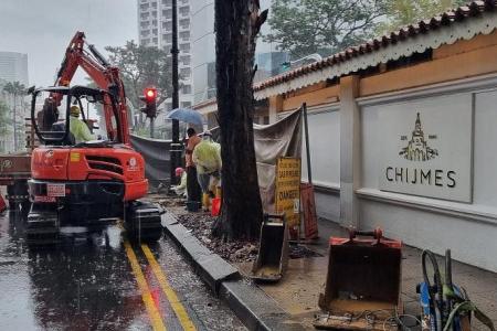 10 restaurants at Chijmes closed for a day after gas pipe leak disruption 