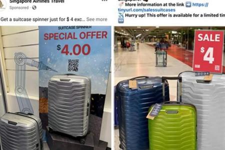 Police warn of phishing scam involving cheap suitcases advertised on Facebook