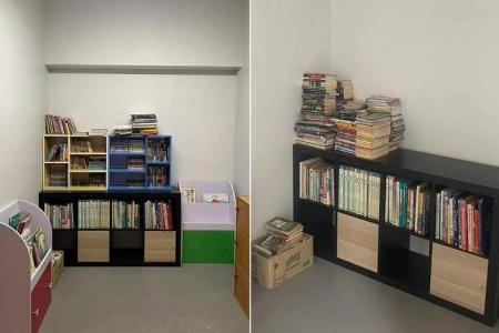 Shelves stolen less than a day after resident sets up 'void deck library'