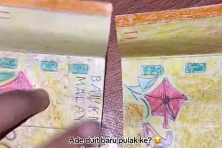 Making ‘money’: Malaysian woman receives hand-drawn notes in wedding ang bao