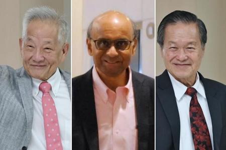 Ng Kok Song, Tharman and Tan Kin Lian arrive at nomination centre in bid for presidency