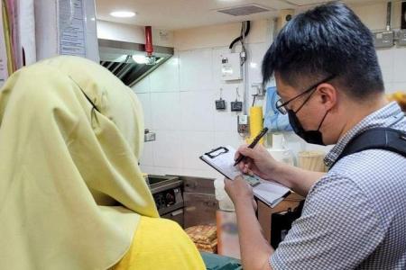 43 food operators warned for not wearing mask or spit guard