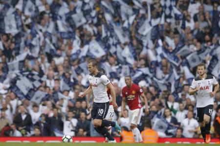 Tottenham's Harry Kane in action