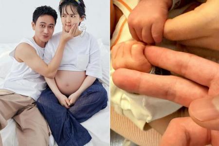 Liu Kuan-ting and Sun Ke-fong welcome their first child