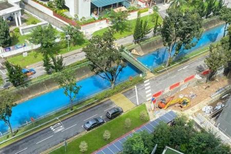 PUB: No unusual discharge in blue water in Bukit Timah Canal