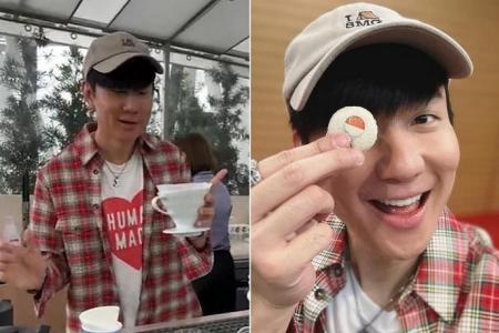 Singer JJ Lin turns barista for an hour, gives away free coffee