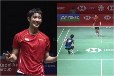 Badminton: Singapore's Loh Kean Yew shocks world No. 1 Momota, advances to Indonesia Open quarter-finals