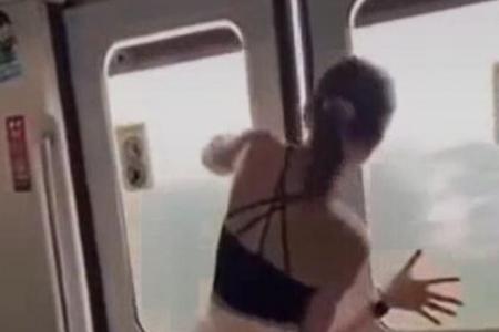 Police investigating passenger who prised open door of moving MRT train 