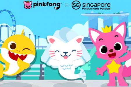 Baby Shark, Pinkfong join Merlion mascot Merli on Singapore tour in new music video