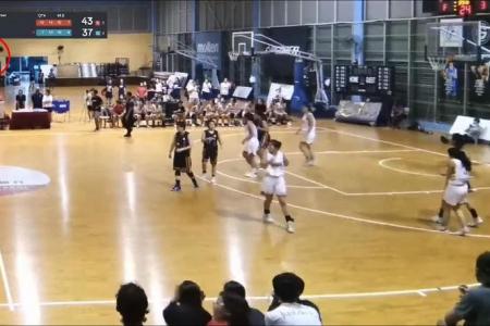 Women’s national league suspended after ceiling light falls and shatters at Singapore Basketball Centre