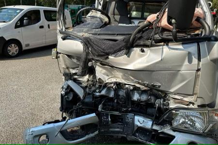 Man extricated from lorry after collision with tipper truck on SLE