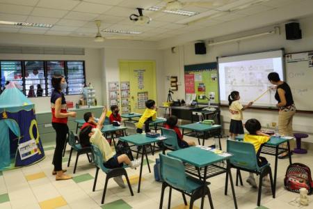 Students with developmental needs need not wear masks for language lessons: Chan Chun Sing