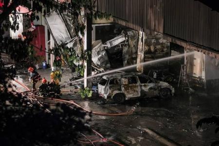 Defu Lane vehicle workshop fire started after spray-painting motor exploded, says business director