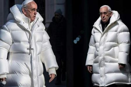 Fake photo of Pope in stylish puffer coat goes viral